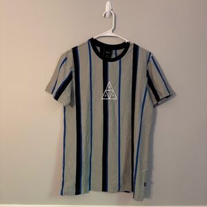 HUF‎ Black and Blue Striped Tee (A2-6)